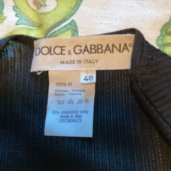 Dolce and Gabbana  vintage black cardigan sweater 40 - Picture 4 of 8